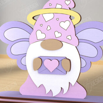 Intra απο ξύλο plywood 3mm-4mm πάχος – Gnome του Αγίου Βαλεντίνου | Επιτραπέζιο αγαλματίδιο Δίασταση  20x20 cm INTRAFABR-110119532 - Image 11