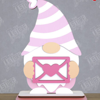 Intra απο ξύλο plywood 3mm-4mm πάχος – Πακέτο Gnomes για την Ημέρα του Αγίου Βαλεντίνου | Αρχείο CNC Δίασταση  20x20 cm INTRAFABR-110328555 - Image 5