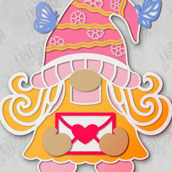 Intra απο ξύλο plywood 3mm-4mm πάχος – Πακέτο Gnomes για την Ημέρα του Αγίου Βαλεντίνου | Αργία Δίασταση  20x20 cm INTRAFABR-110744038 - Image 3