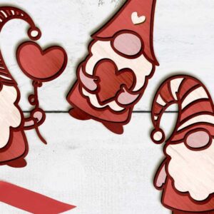 Intra απο ξύλο plywood 3mm-4mm πάχος – Σετ καλικάντζαρων του Αγίου Βαλεντίνου, Διακόσμηση σπιτιού Δίασταση  20x20 cm INTRAFABR-86588891