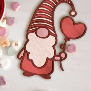 Intra απο ξύλο plywood 3mm-4mm πάχος – Σετ καλικάντζαρων του Αγίου Βαλεντίνου, Διακόσμηση σπιτιού Δίασταση 20x20 cm INTRAFABR-86588891 - Image 3