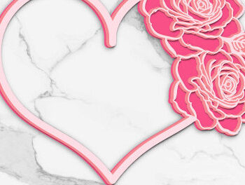 Intra απο ξύλο plywood 3mm-4mm πάχος – Μισή λουλουδάτη καρδιά του Αγίου Βαλεντίνου 1372 Δίασταση  20x20 cm INTRAFABR-115131798 - Image 1