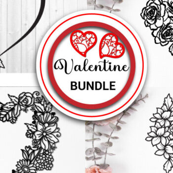 Intra απο ξύλο plywood 3mm-4mm πάχος – Ημι-λουλουδάτη καρδιά του Αγίου Βαλεντίνου 1412 Δίασταση  20x20 cm INTRAFABR-115672445 - Image 1