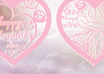 Intra απο ξύλο plywood 3mm-4mm πάχος – Πακέτο καρδιάς για την ημέρα του Αγίου Βαλεντίνου Cut1336 Δίασταση  20x20 cm INTRAFABR-114867332 - Image 4