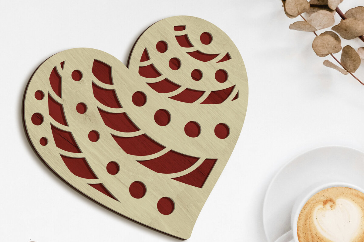 Intra απο ξύλο plywood 3mm-4mm πάχος – Καρδιά του Αγίου Βαλεντίνου, Διακοσμητικά Αρχεία Δίασταση  20x20 cm INTRAFABR-88377064