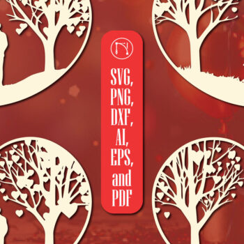 Intra απο ξύλο plywood 3mm-4mm πάχος – Πακέτο Heart Element για την Ημέρα του Αγίου Βαλεντίνου Δίασταση  20x20 cm INTRAFABR-85747904 - Image 1