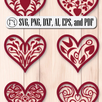 Intra απο ξύλο plywood 3mm-4mm πάχος – Πακέτο Heart Element για την Ημέρα του Αγίου Βαλεντίνου Δίασταση  20x20 cm INTRAFABR-85767345 - Image 9