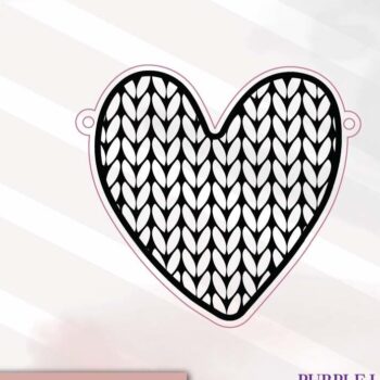 Intra απο ξύλο plywood 3mm-4mm πάχος – Ημέρα του Αγίου Βαλεντίνου Heart Garland Δίασταση  20x20 cm INTRAFABR-72643989 - Image 3