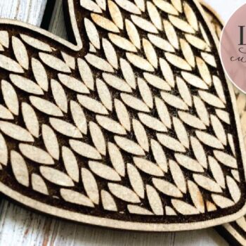 Intra απο ξύλο plywood 3mm-4mm πάχος – Ημέρα του Αγίου Βαλεντίνου Heart Garland Δίασταση  20x20 cm INTRAFABR-72643989 - Image 6