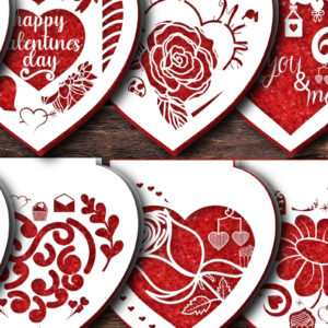 Intra απο ξύλο plywood 3mm-4mm πάχος – Δωροκάρτα για την ημέρα του Αγίου Βαλεντίνου 1010 Δίασταση  20x20 cm INTRAFABR-89589512