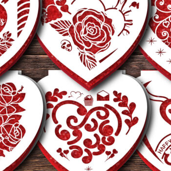 Intra απο ξύλο plywood 3mm-4mm πάχος – Δωροκάρτα για την ημέρα του Αγίου Βαλεντίνου 1010 Δίασταση  20x20 cm INTRAFABR-89589512 - Image 3