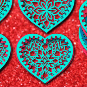 Intra απο ξύλο plywood 3mm-4mm πάχος – Κάρτα Mandala για την Ημέρα του Αγίου Βαλεντίνου871 Δίασταση  20x20 cm INTRAFABR-88819568