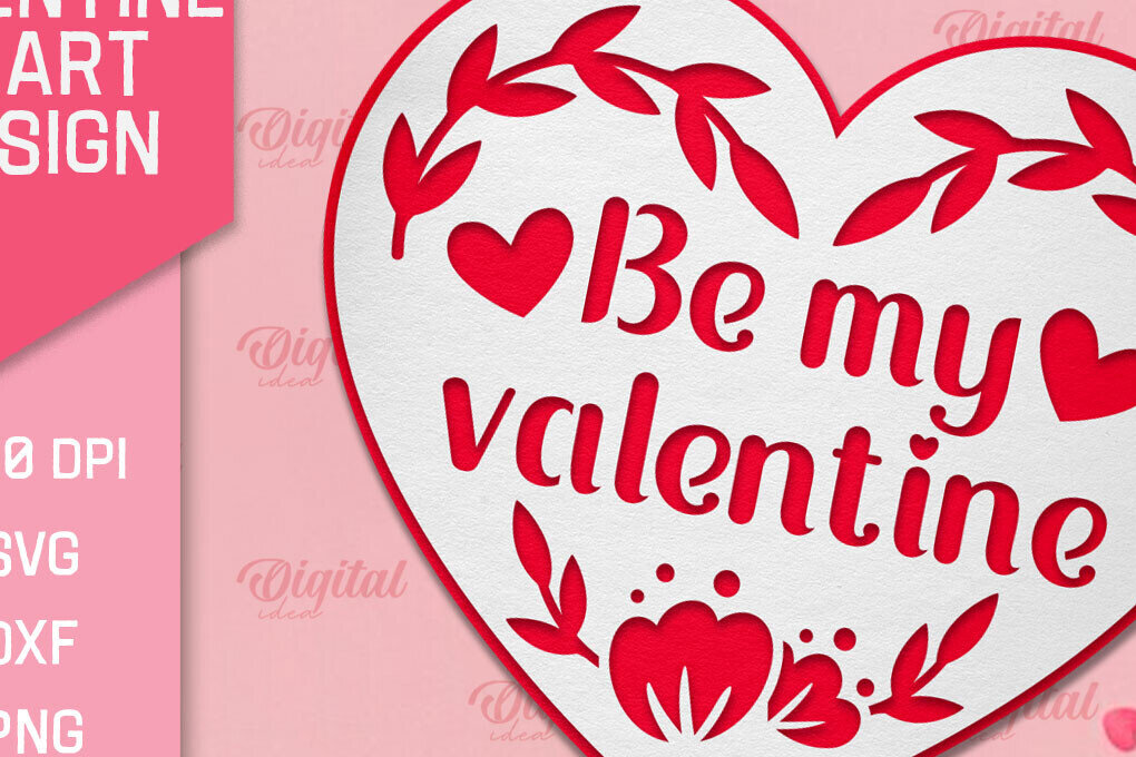 Intra απο ξύλο plywood 3mm-4mm πάχος – Ημέρα του Αγίου Βαλεντίνου Heart Paper Cut Δίασταση  20x20 cm INTRAFABR-88294075