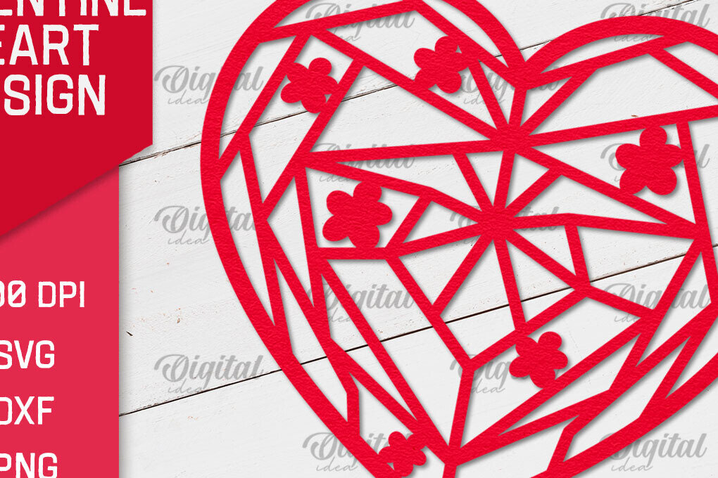 Intra απο ξύλο plywood 3mm-4mm πάχος – Ημέρα του Αγίου Βαλεντίνου Heart Paper Cut Δίασταση  20x20 cm INTRAFABR-88212169