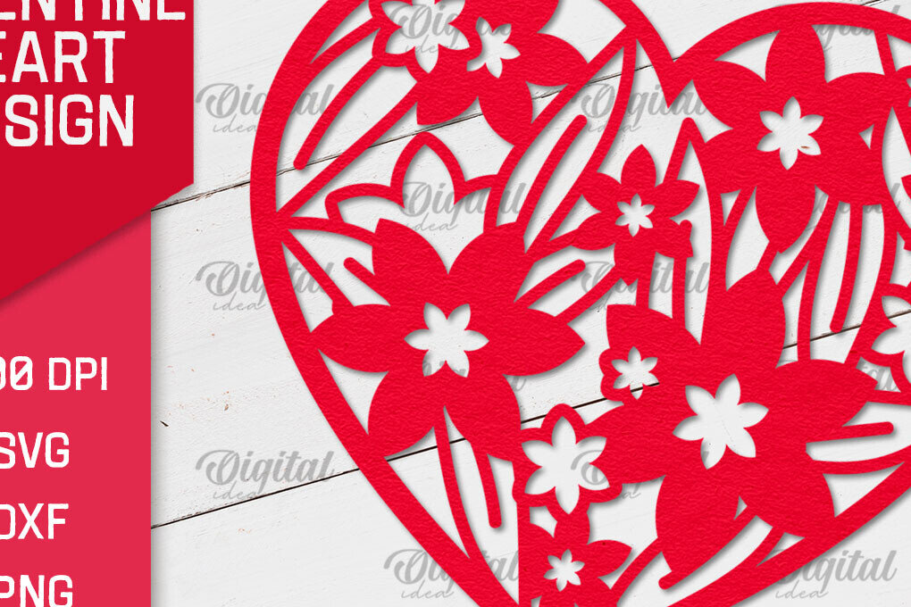 Intra απο ξύλο plywood 3mm-4mm πάχος – Ημέρα του Αγίου Βαλεντίνου Heart Paper Cut Δίασταση  20x20 cm INTRAFABR-88224604