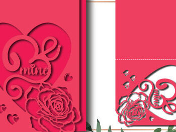 Intra απο ξύλο plywood 3mm-4mm πάχος – Αρχείο αποκοπής Heart Day Valentine's Day 1384 Δίασταση  20x20 cm INTRAFABR-115368660 - Image 3