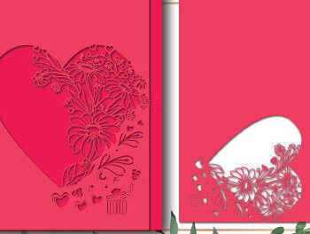 Intra απο ξύλο plywood 3mm-4mm πάχος – Αρχείο αποκοπής Heart Day Valentine's Day 1386 Δίασταση  20x20 cm INTRAFABR-115384475 - Image 1