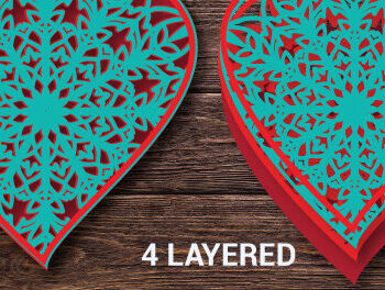 Intra απο ξύλο plywood 3mm-4mm πάχος – Ημέρα του Αγίου Βαλεντίνου Heart 819 Δίασταση  20x20 cm INTRAFABR-55380755 - Image 1