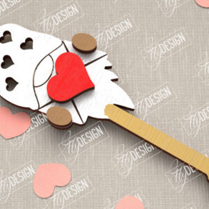 Intra απο ξύλο plywood 3mm-4mm πάχος – Κλειδί για την ημέρα του Αγίου Βαλεντίνου| Ιδέα δώρου |Μπρελόκ Δίασταση  5x5 cm INTRAFABR-109808015