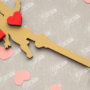 Intra απο ξύλο plywood 3mm-4mm πάχος – Κλειδί για την ημέρα του Αγίου Βαλεντίνου| Ιδέα δώρου |Μπρελόκ Δίασταση  5x5 cm INTRAFABR-109808034