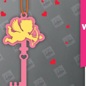 Intra απο ξύλο plywood 3mm-4mm πάχος – Ημέρα του Αγίου Βαλεντίνου Key Δίασταση  20x20 cm INTRAFABR-113133262