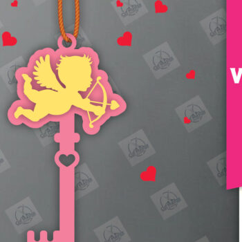 Intra απο ξύλο plywood 3mm-4mm πάχος – Ημέρα του Αγίου Βαλεντίνου Key Δίασταση  20x20 cm INTRAFABR-113133262 - Image 1