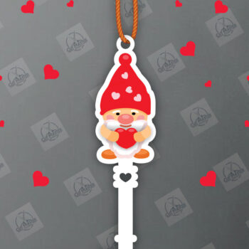 Intra απο ξύλο plywood 3mm-4mm πάχος – Ημέρα του Αγίου Βαλεντίνου Key Δίασταση  20x20 cm INTRAFABR-113133671 - Image 2