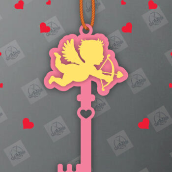 Intra απο ξύλο plywood 3mm-4mm πάχος – Πακέτο με κλειδί για την Ημέρα του Αγίου Βαλεντίνου Δίασταση  20x20 cm INTRAFABR-113133976 - Image 5