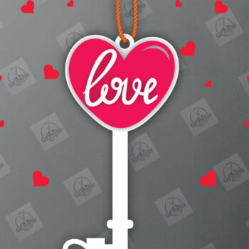 Intra απο ξύλο plywood 3mm-4mm πάχος – Πακέτο με κλειδί για την Ημέρα του Αγίου Βαλεντίνου Δίασταση  20x20 cm INTRAFABR-113133976 - Image 12