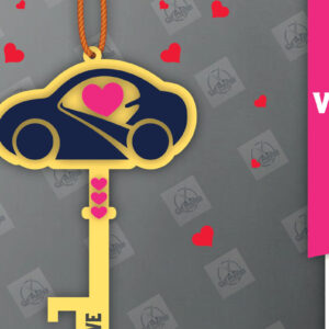 Intra απο ξύλο plywood 3mm-4mm πάχος – Ημέρα του Αγίου Βαλεντίνου Key Δίασταση  20x20 cm INTRAFABR-113133148