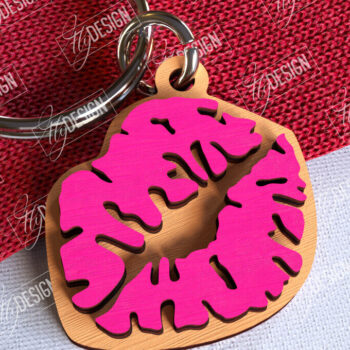 Intra απο ξύλο plywood 3mm-4mm πάχος – Πακέτο μπρελόκ για την ημέρα του Αγίου Βαλεντίνου | CNC Δίασταση  5x5 cm INTRAFABR-108905342 - Image 8