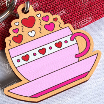 Intra απο ξύλο plywood 3mm-4mm πάχος – Πακέτο μπρελόκ για την ημέρα του Αγίου Βαλεντίνου | CNC Δίασταση  5x5 cm INTRAFABR-108905342 - Image 10