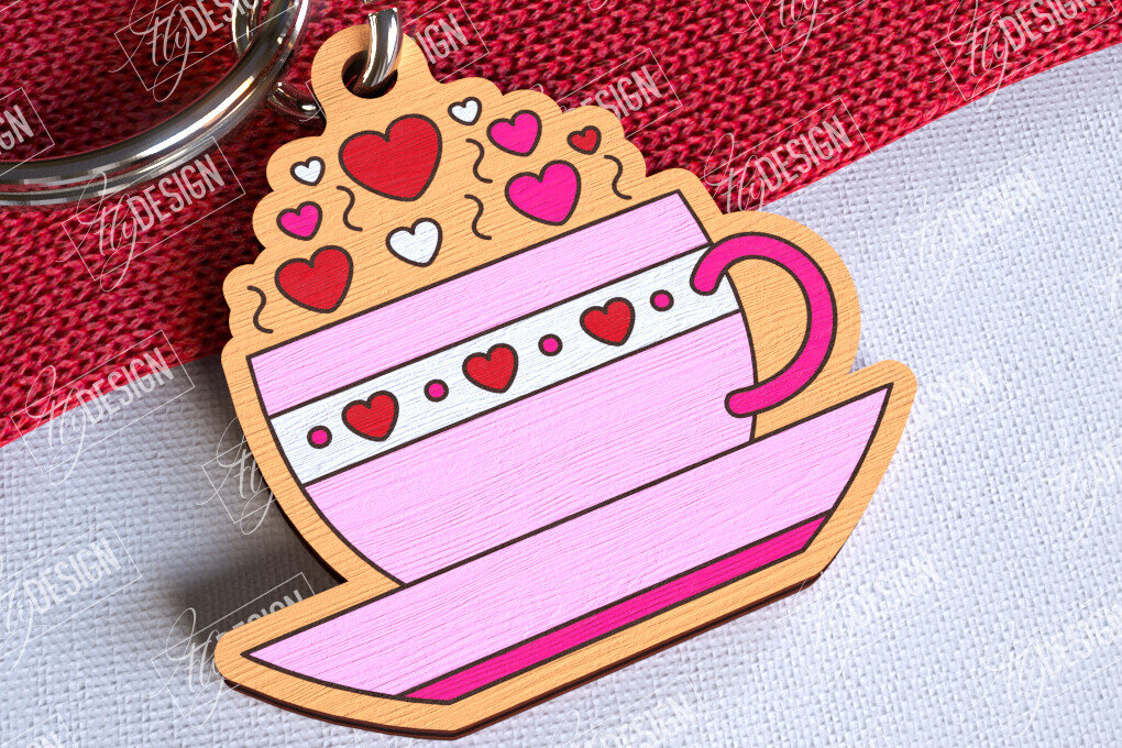 Intra απο ξύλο plywood 3mm-4mm πάχος – Μπρελόκ για την ημέρα του Αγίου Βαλεντίνου | Χαριτωμένο  Δίασταση  5x5 cm INTRAFABR-108905128