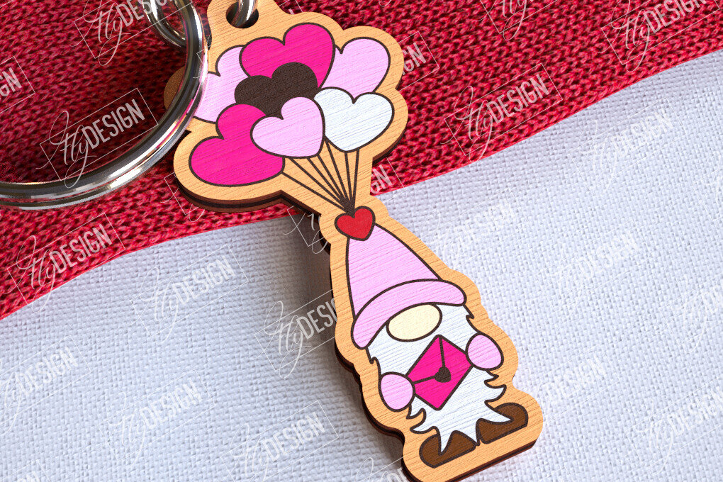 Intra απο ξύλο plywood 3mm-4mm πάχος – Μπρελόκ για την ημέρα του Αγίου Βαλεντίνου | Χαριτωμένο  Δίασταση  5x5 cm INTRAFABR-108905135