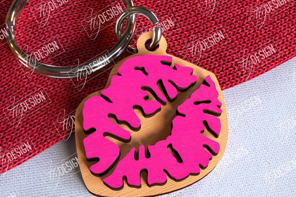 Intra απο ξύλο plywood 3mm-4mm πάχος – Μπρελόκ για την ημέρα του Αγίου Βαλεντίνου | Χαριτωμένο  Δίασταση  5x5 cm INTRAFABR-108905082