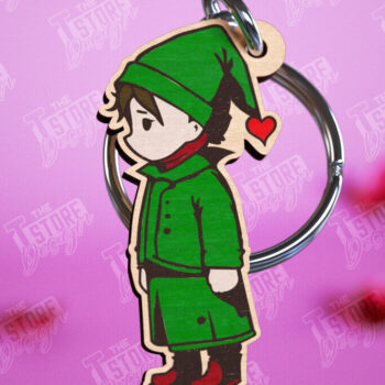 Intra απο ξύλο plywood 3mm-4mm πάχος – Μπρελόκ για την ημέρα του Αγίου Βαλεντίνου | Χαριτωμένο μπρελόκ Δίασταση  5x5 cm INTRAFABR-110278921 - Image 1