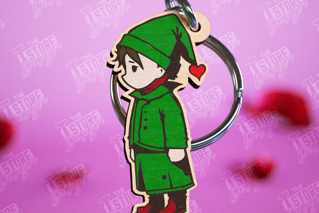 Intra απο ξύλο plywood 3mm-4mm πάχος – Μπρελόκ για την ημέρα του Αγίου Βαλεντίνου | Χαριτωμένο μπρελόκ Δίασταση  5x5 cm INTRAFABR-110278921