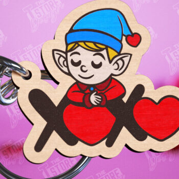 Intra απο ξύλο plywood 3mm-4mm πάχος – Μπρελόκ για την ημέρα του Αγίου Βαλεντίνου | Χαριτωμένο μπρελόκ Δίασταση  5x5 cm INTRAFABR-110278932 - Image 1