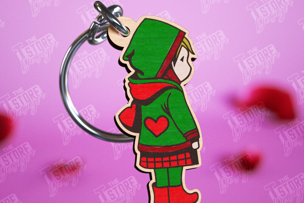 Intra απο ξύλο plywood 3mm-4mm πάχος – Μπρελόκ για την ημέρα του Αγίου Βαλεντίνου | Χαριτωμένο μπρελόκ Δίασταση  5x5 cm INTRAFABR-110278842