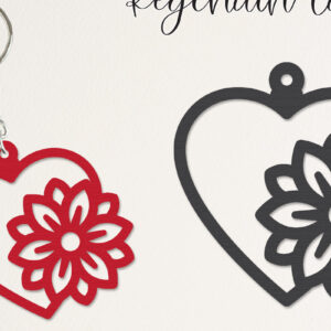Intra απο ξύλο plywood 3mm-4mm πάχος – Κοπή λέιζερ με μπρελόκ για την ημέρα του Αγίου Βαλεντίνου Δίασταση  5x5 cm INTRAFABR-113952007