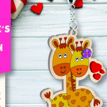 Intra απο ξύλο plywood 3mm-4mm πάχος – Μπρελόκ για την Ημέρα του Αγίου Βαλεντίνου Δίασταση  5x5 cm INTRAFABR-109753303 - Image 1