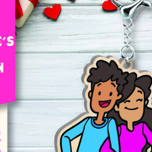 Intra απο ξύλο plywood 3mm-4mm πάχος – Μπρελόκ για την Ημέρα του Αγίου Βαλεντίνου Δίασταση  5x5 cm INTRAFABR-109702315