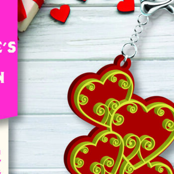 Intra απο ξύλο plywood 3mm-4mm πάχος – Μπρελόκ για την Ημέρα του Αγίου Βαλεντίνου Δίασταση  5x5 cm INTRAFABR-109702421 - Image 1