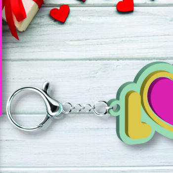 Intra απο ξύλο plywood 3mm-4mm πάχος – Μπρελόκ για την Ημέρα του Αγίου Βαλεντίνου Δίασταση  5x5 cm INTRAFABR-109753124 - Image 1