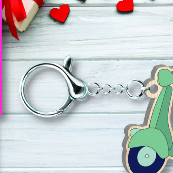 Intra απο ξύλο plywood 3mm-4mm πάχος – Μπρελόκ για την Ημέρα του Αγίου Βαλεντίνου Δίασταση  5x5 cm INTRAFABR-109753182 - Image 1