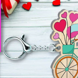 Intra απο ξύλο plywood 3mm-4mm πάχος – Μπρελόκ για την Ημέρα του Αγίου Βαλεντίνου Δίασταση  5x5 cm INTRAFABR-109702242