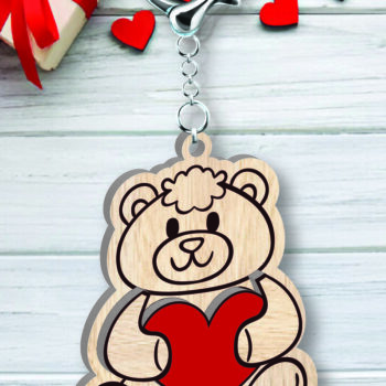 Intra απο ξύλο plywood 3mm-4mm πάχος – Πακέτο μπρελόκ για την ημέρα του Αγίου Βαλεντίνου Δίασταση  5x5 cm INTRAFABR-109753471 - Image 10