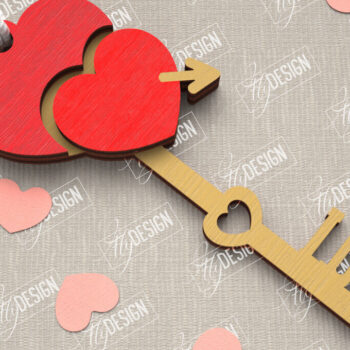 Intra απο ξύλο plywood 3mm-4mm πάχος – Πακέτο κλειδιών για την ημέρα του Αγίου Βαλεντίνου | Ιδέα δώρου Δίασταση 20x20 cm INTRAFABR-109808586 - Image 8