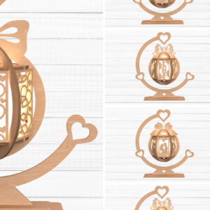 Intra απο ξύλο plywood 3mm-4mm πάχος – Πακέτο φαναριών για την ημέρα του Αγίου Βαλεντίνου Δίασταση  20x20 cm INTRAFABR-112747872