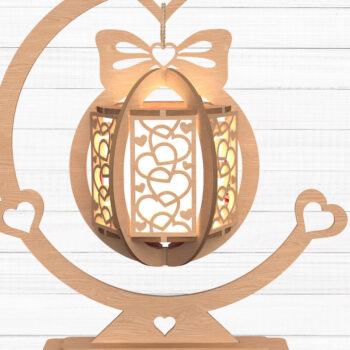 Intra απο ξύλο plywood 3mm-4mm πάχος – Πακέτο φαναριών για την ημέρα του Αγίου Βαλεντίνου Δίασταση  20x20 cm INTRAFABR-112747872 - Image 8